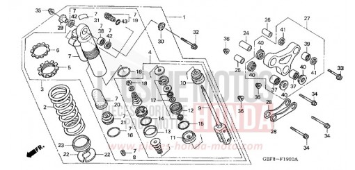 COUSSIN ARRIERE CR85RB3 de 2003